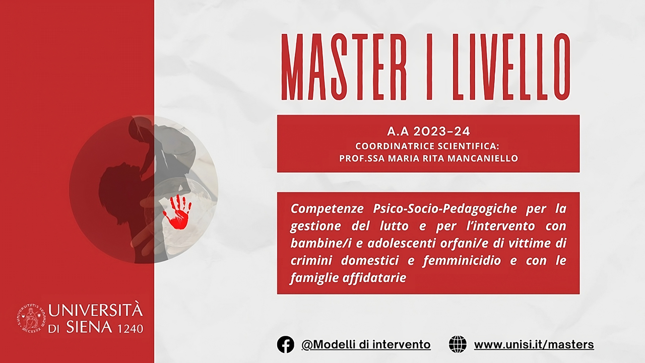 Master I Livello - Competenze Intervento Gestione Lutto - Mancaniello
